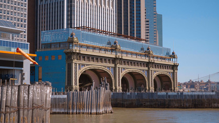 Wall Mural - Staten Island Ferry Terminal in Manhattan New York