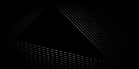 Abstract black background with diagonal lines. Modern dark abstract vector texture.