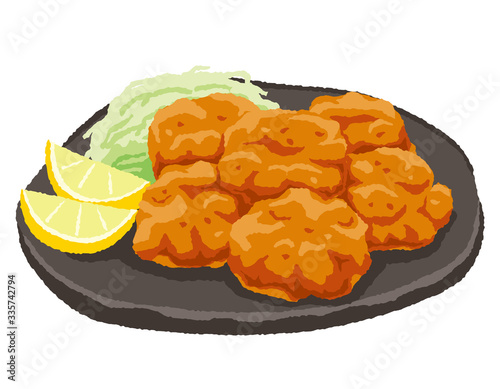 鳥の唐揚げのイラスト Vector De Stock Adobe Stock