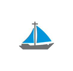 Ship related icon on background for graphic and web design. Creative illustration concept symbol for web or mobile app