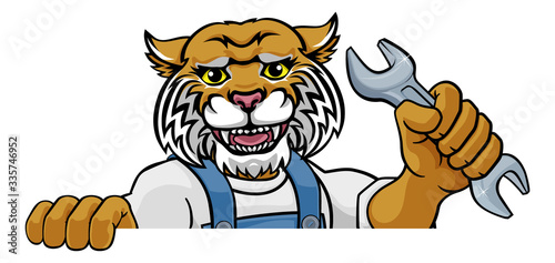 A wildcat cartoon animal ma...