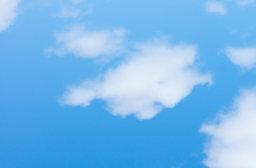 Wall Mural - blue sky with light white clouds