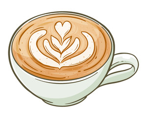 cup of coffee with latte art