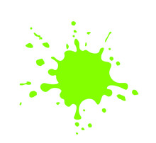 Green Paint  Splash. Vector Illustration