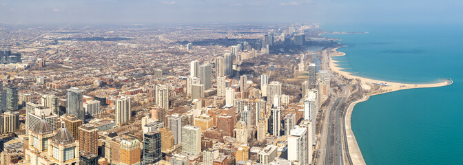 Chicago cityscape panorama