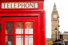 Big Ben And Red Phone Cabine