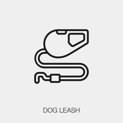 Poster - dog leash icon vector sign symbol