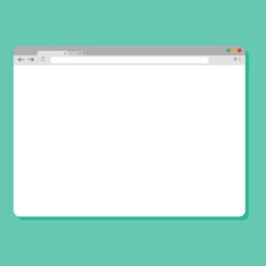 Poster - empty browser window with open tab