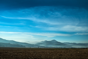 Wall Mural - Fog in mountain