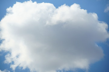 blue sky with white clouds
