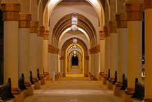 Long Passageway Lined By Ornamental Columns