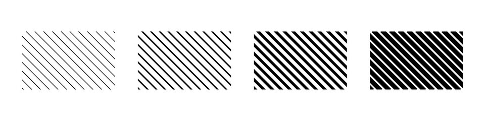 Poster - Set of diagonal line in abstract style. Vector grid geometric template. Abstract repeat background. Stripes pattern.