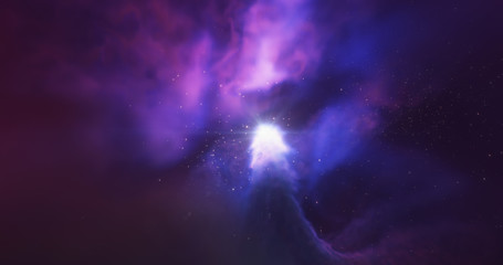 Wall Mural - nebula and star fields, stellar nursery. stellar system and gas nebula. newborn stars, glowing cloud