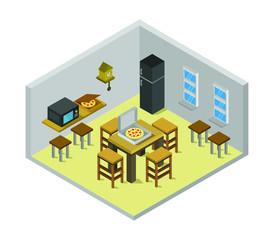 Wall Mural - isometric cuisine