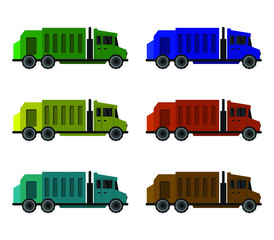 Poster - garbage truck icon