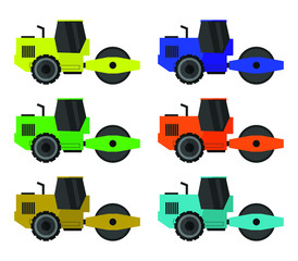 Wall Mural - road roller icon