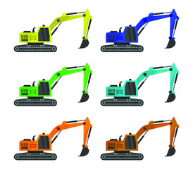 Wall Mural - excavator icon