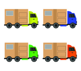 Poster - delivery truck icon