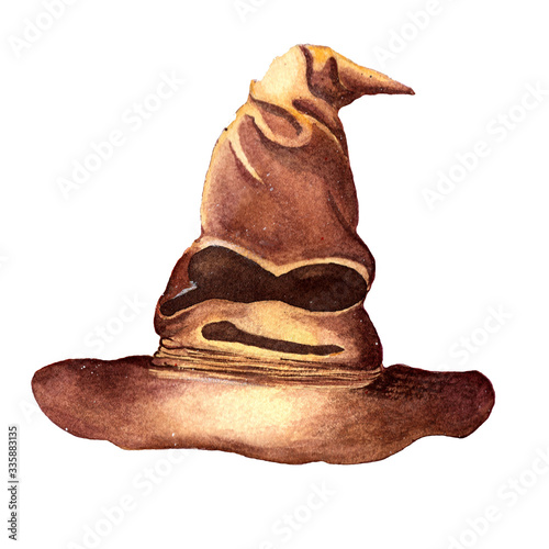 Fotomural Gryffindor magic hat isolated on a white background.