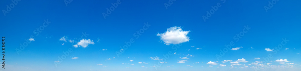 Blue Sky background with tiny Clouds. Panorama background Stock Photo ...