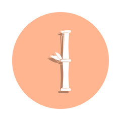 Poster - Bamboo badge icon. Simple glyph, flat vector of spa icons for ui and ux, website or mobile application