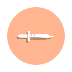 Poster - Military knife badge icon. Simple glyph, flat vector of army & war icons for ui and ux, website or mobile application