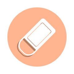 Poster - Tag badge icon. Simple glyph, flat vector of art and painting icons for ui and ux, website or mobile application