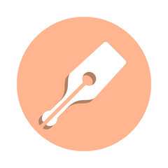 Poster - Ink pen badge icon. Simple glyph, flat vector of art and painting icons for ui and ux, website or mobile application
