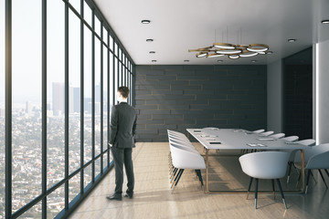 Sticker - Businessman standing in conference office