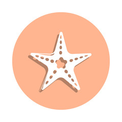 Poster - starlet badge icon. simple glyph, flat vector of beach holidays icons for ui and ux, website or mobi