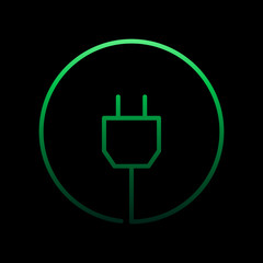 Poster - Plug nolan icon. Simple thin line, outline vector of internet things icons for ui and ux, website or mobile application