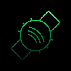 Poster - smartwatch nolan icon. Simple thin line, outline vector of internet things icons for ui and ux, website or mobile application