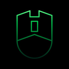 Poster - mouse nolan icon. Simple thin line, outline vector of internet things icons for ui and ux, website or mobile application