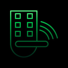 Poster - Padlock nolan icon. Simple thin line, outline vector of internet things icons for ui and ux, website or mobile application