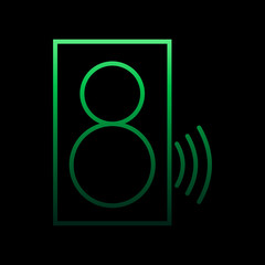 Poster - speaker nolan icon. Simple thin line, outline vector of internet things icons for ui and ux, website or mobile application