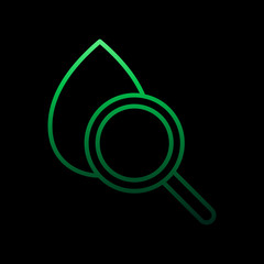 Poster - Blood test search nolan icon. Simple thin line, outline vector of medical icons for ui and ux, website or mobile application