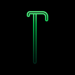 Poster - Cane nolan icon. Simple thin line, outline vector of medical icons for ui and ux, website or mobile application