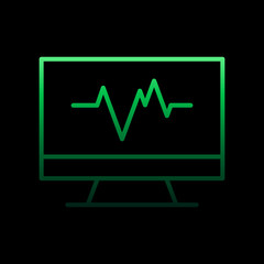Poster - cardiogram nolan icon. simple thin line, outline vector of medical icons for ui and ux, website or m