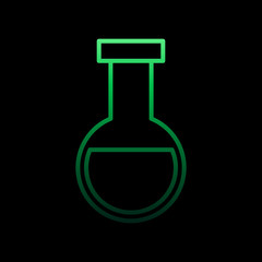 Poster - Flask medicine nolan icon. Simple thin line, outline vector of medical icons for ui and ux, website or mobile application