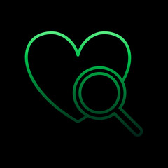 Poster - Heart medical nolan icon. Simple thin line, outline vector of medical icons for ui and ux, website or mobile application