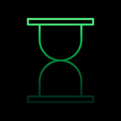 Poster - Hourglass nolan icon. Simple thin line, outline vector of medical icons for ui and ux, website or mobile application