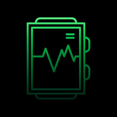 Poster - Smartwatch medical nolan icon. Simple thin line, outline vector of medical icons for ui and ux, website or mobile application