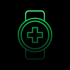 Poster - Smartwatch medical nolan icon. Simple thin line, outline vector of medical icons for ui and ux, website or mobile application