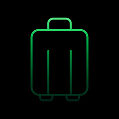 Poster - Luggage nolan icon. Simple thin line, outline vector of Summer icons for ui and ux, website or mobile application