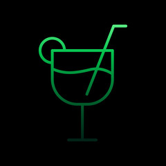 Poster - Cocktail nolan icon. Simple thin line, outline vector of Summer icons for ui and ux, website or mobile application