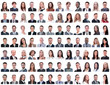 © ASDF - portraits of successful employees isolated on a white
