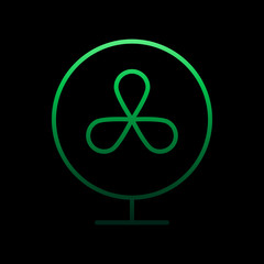 Poster - Fan nolan icon. Simple thin line, outline vector of Summer icons for ui and ux, website or mobile application