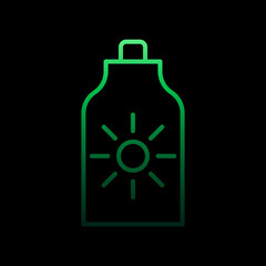 Poster - Sun block nolan icon. Simple thin line, outline vector of Summer icons for ui and ux, website or mobile application