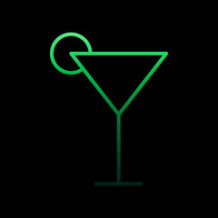 Poster - Cocktail nolan icon. Simple thin line, outline vector of Summer icons for ui and ux, website or mobile application