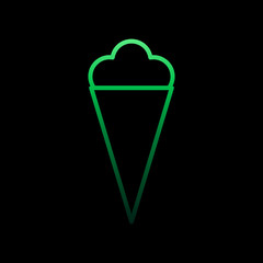 Poster - Ice-cream nolan icon. Simple thin line, outline vector of Summer icons for ui and ux, website or mobile application
